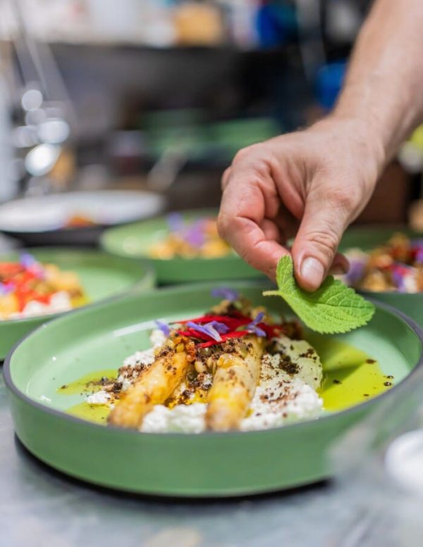 Plat réalisé par le chef Christophe Mallet